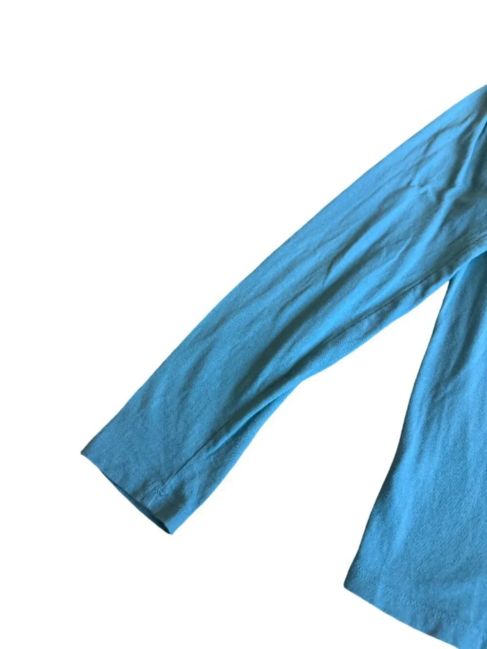 Bianca Chandon Blue Lover Long Sleeve T-Shirt Stretchy Soft Size Medium Men's